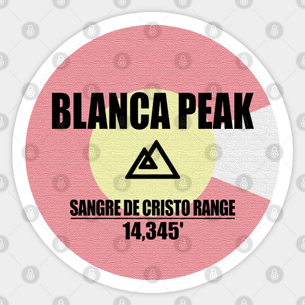 Blanca Peak Sticker by esskay1000